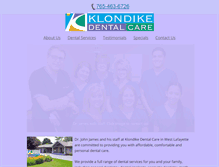 Tablet Screenshot of klondikedentalcare.com